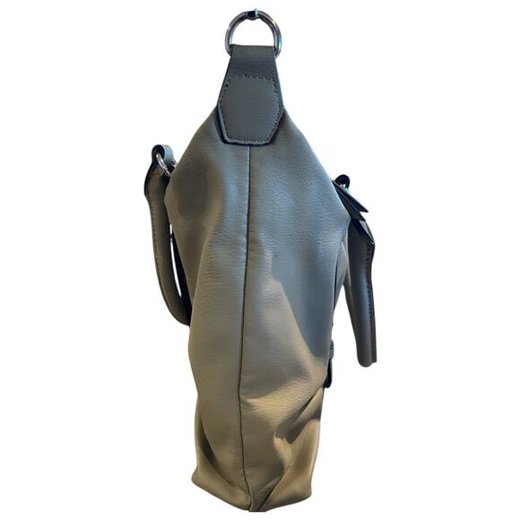 ~SIMPLY VERA VERA WANG~LOGO~PU~TAUPE~ZIP CLOSURE~SHOULDER HOBO BAG PURSE - Picture 6 of 12